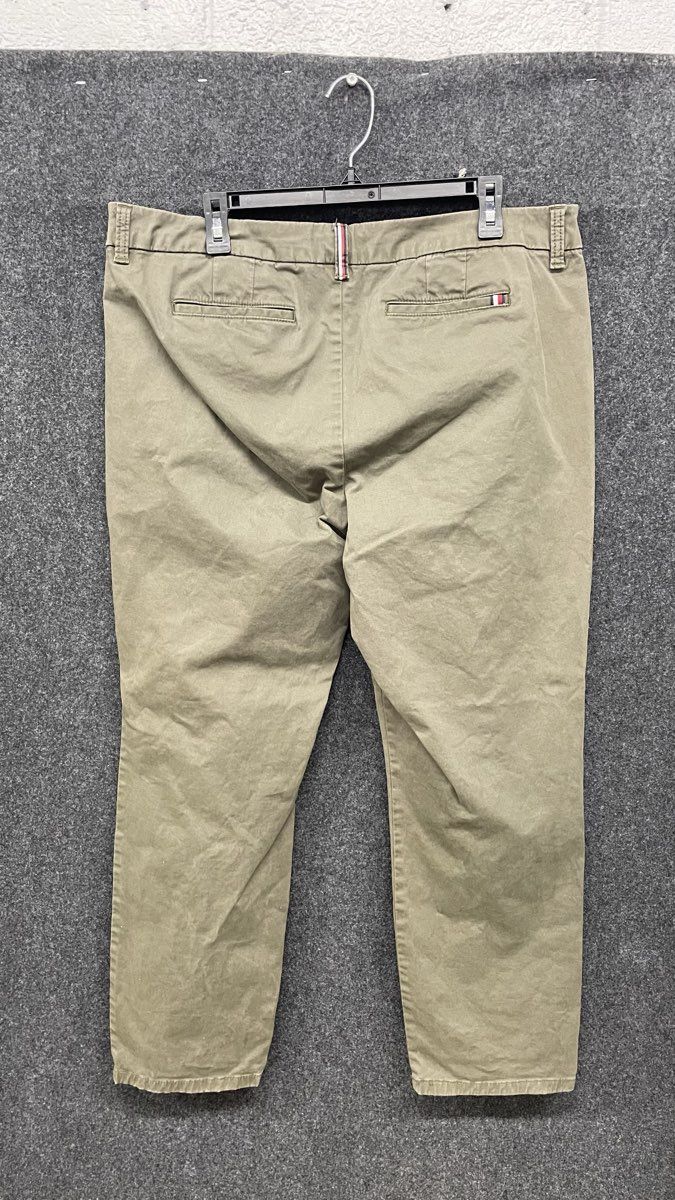 Tommy Hilfiger Women's Olive Green Slimming Pocket Technology Chino Pants Sz 16