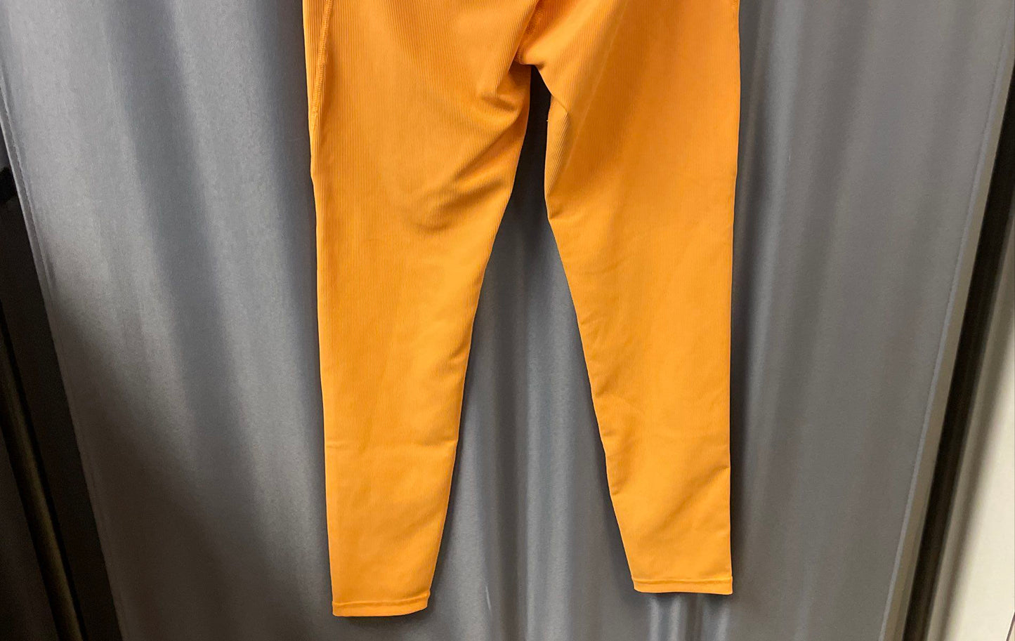 Wilo The Label Women's Golden Ribbed High Waist Side Pocket Leggings Sz S