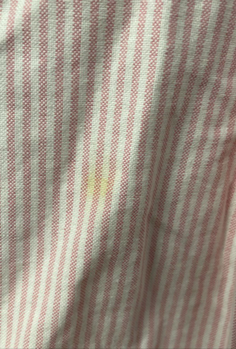 Ralph Lauren Sport Women's Pink White Striped Cotton Button Up Shirt Size 10