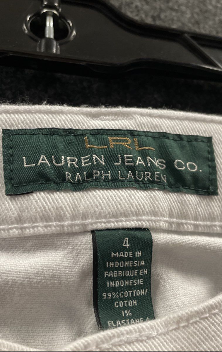 Ralph Lauren Women's Lauren Jeans Co. White Straight Leg Stretch Jeans Sz 4