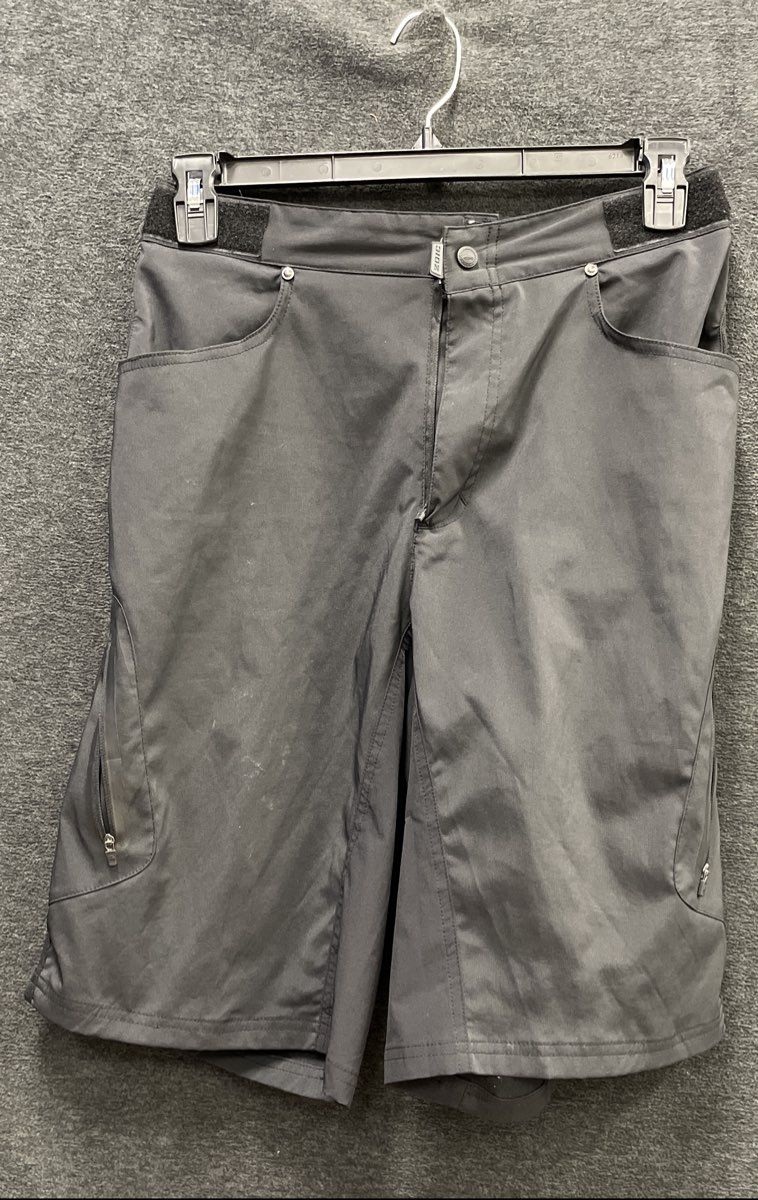 Zoic Men's Ether Mountain Bike Cycling Shorts Black Cargo Pockets Sz L