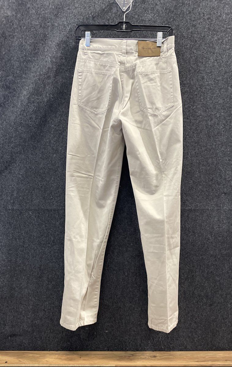 Vintage 90s Calvin Klein Jeans Women's Tan High Rise Straight Leg Jeans Size 6