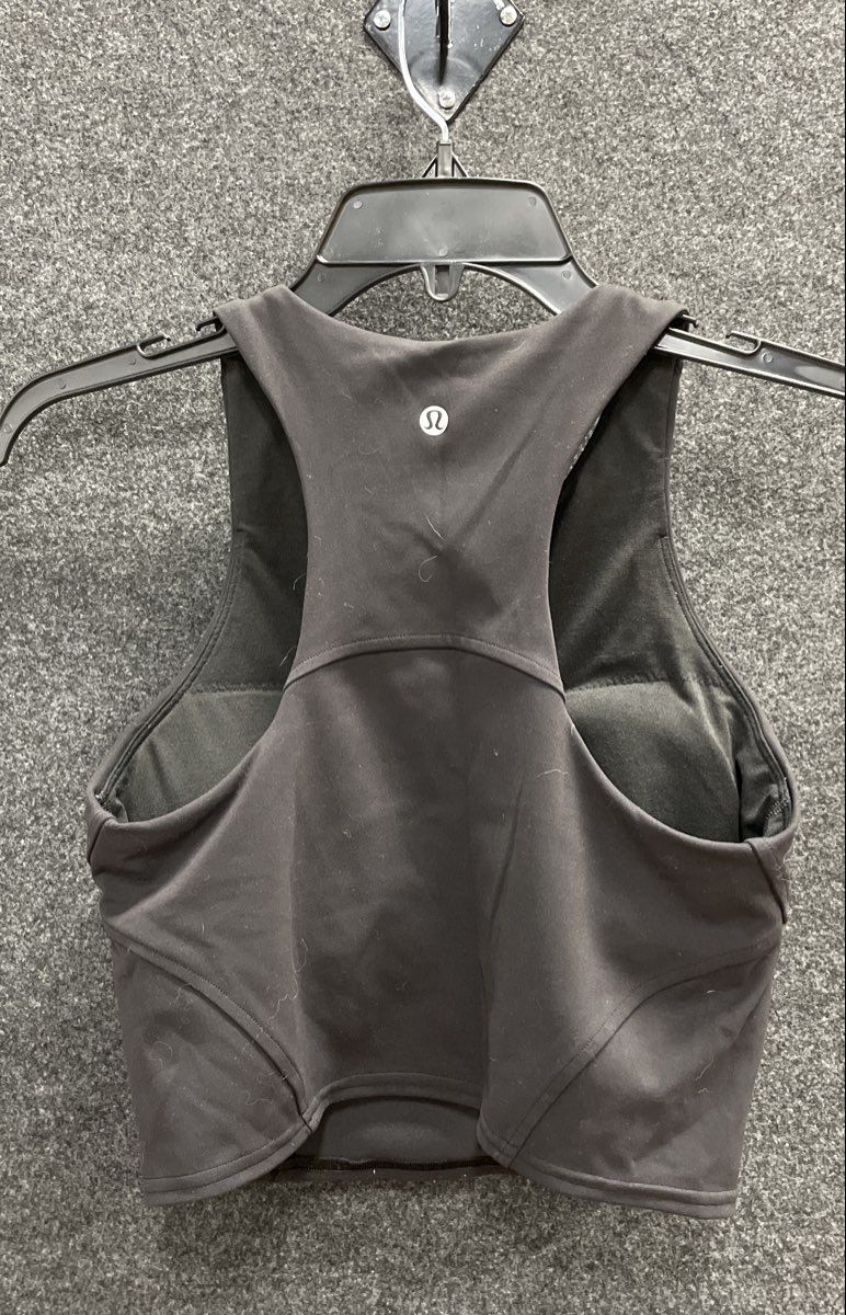 Lululemon Women's Ebb to Train High Neck Longline Sports Bra Black Size M