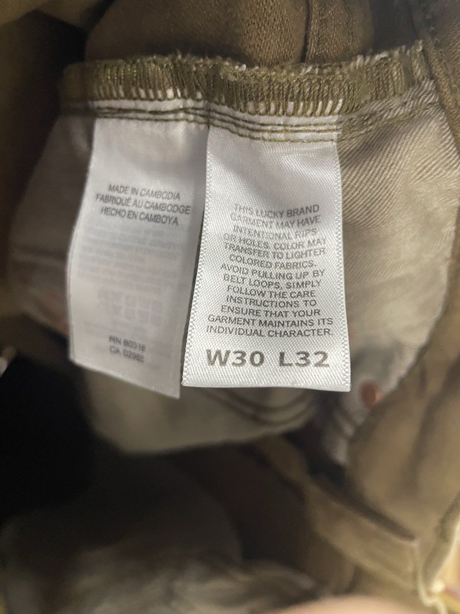 Lucky Brand Men's Khaki 5-Pocket Straight Leg Twill Pants Sz 30x32