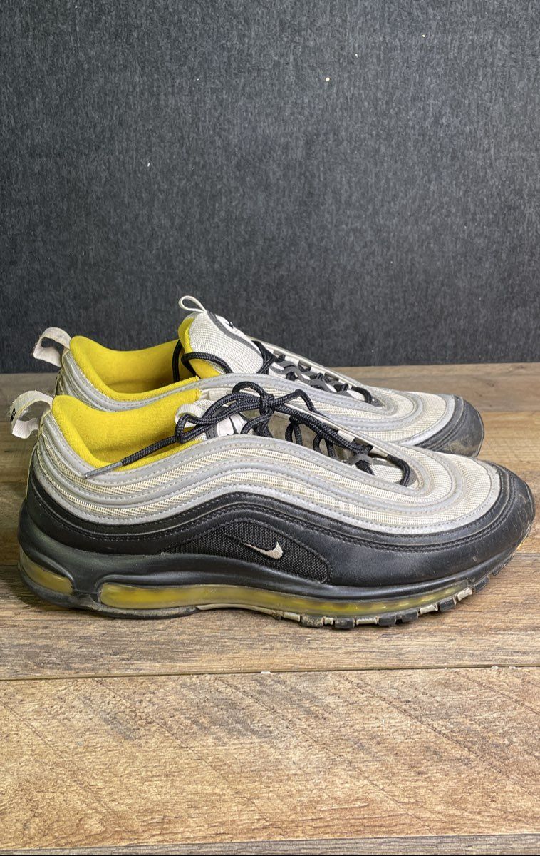 Nike Air Max 97 Steelers Black White Amarillo Men's Sneakers Size 11