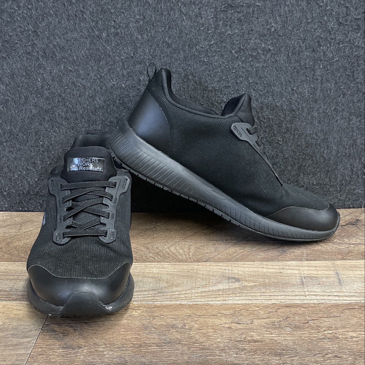 Skechers Work Cessnock Carrboro Black Slip Resistant Shoes Women's Size 8.5