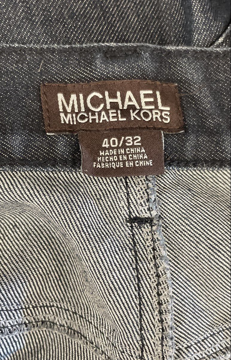 Michael Kors Men's Dark Wash Straight Leg Denim Jeans Sz 40x32