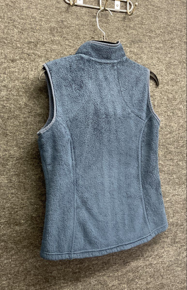 The North Face Women's Osito Full Zip High Pile Fleece Vest Blue Sz M