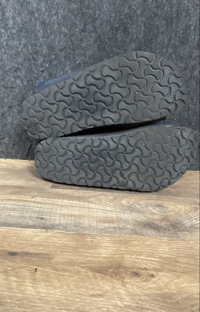 Birkenstock Florida Navy Blue Three Strap Slide Sandals Women's 8 Men's 6 EU 39
