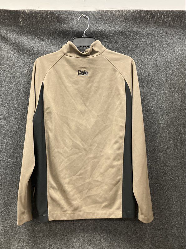 Nike Men's Tiger Woods Collection 1/4 Zip Golf Pullover Jacket Tan Dole Sz M