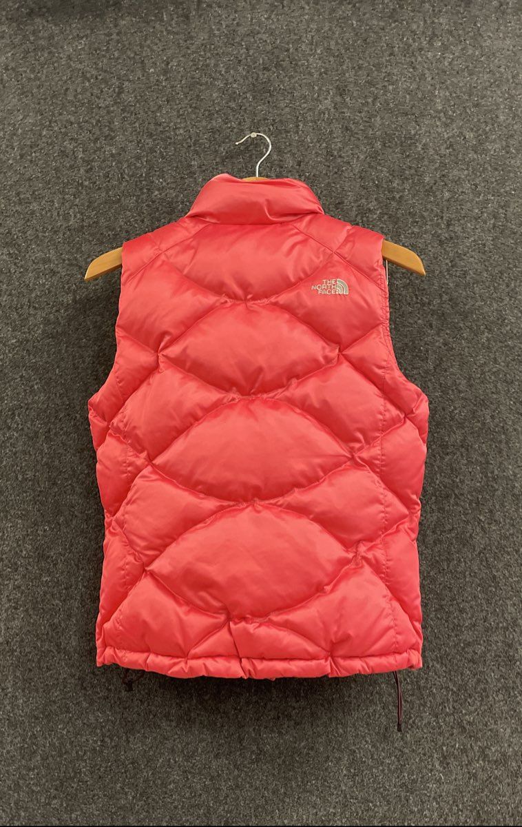 The North Face Women's Pink Aconcagua 550 Down Fill Quilted Puffer Vest Sz S