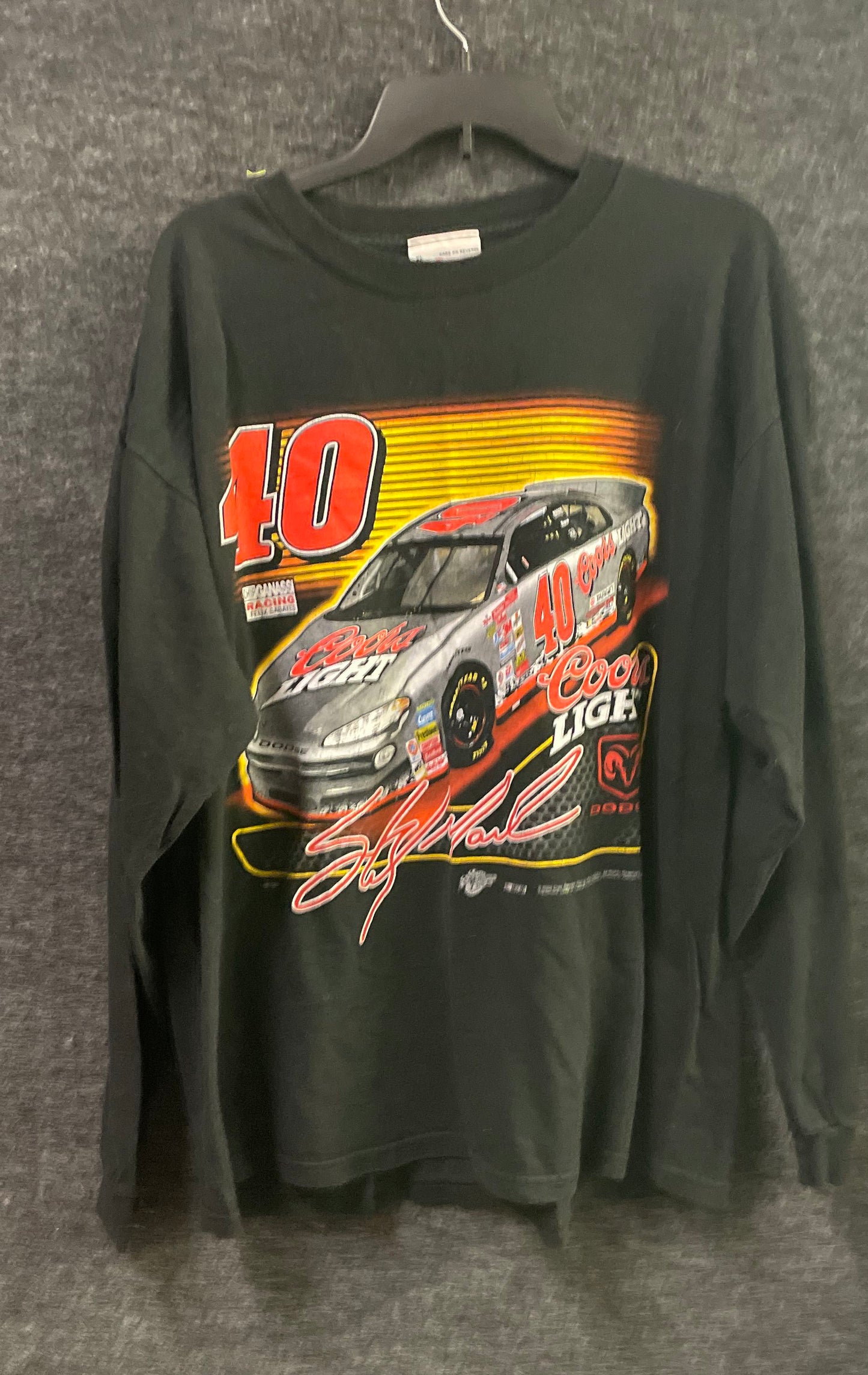 Winner's Circle Sterling Marlin #40 Coors Light NASCAR Long Sleeve Shirt XL 2002