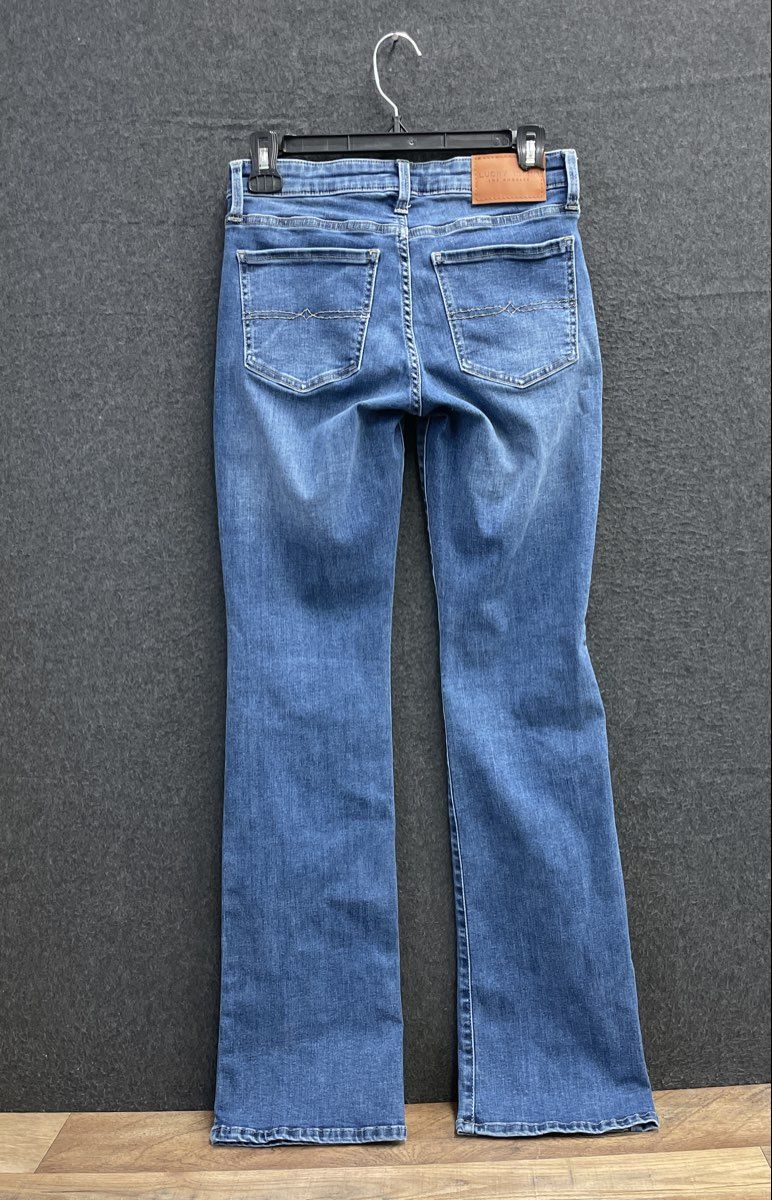 Lucky Brand Women's Sweet Boot Blue Faded Denim Bootcut Jeans Sz 2/26 Regular