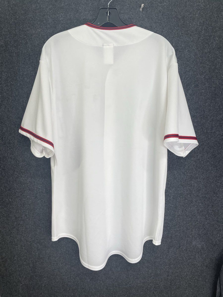 Majestic Men's Washington Nationals MLB Baseball Jersey White Full Button Sz L