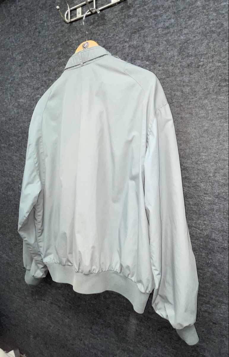 Vintage 80s Members Only Iconic Racer Jacket Bomber Gray Epaulets Sz L