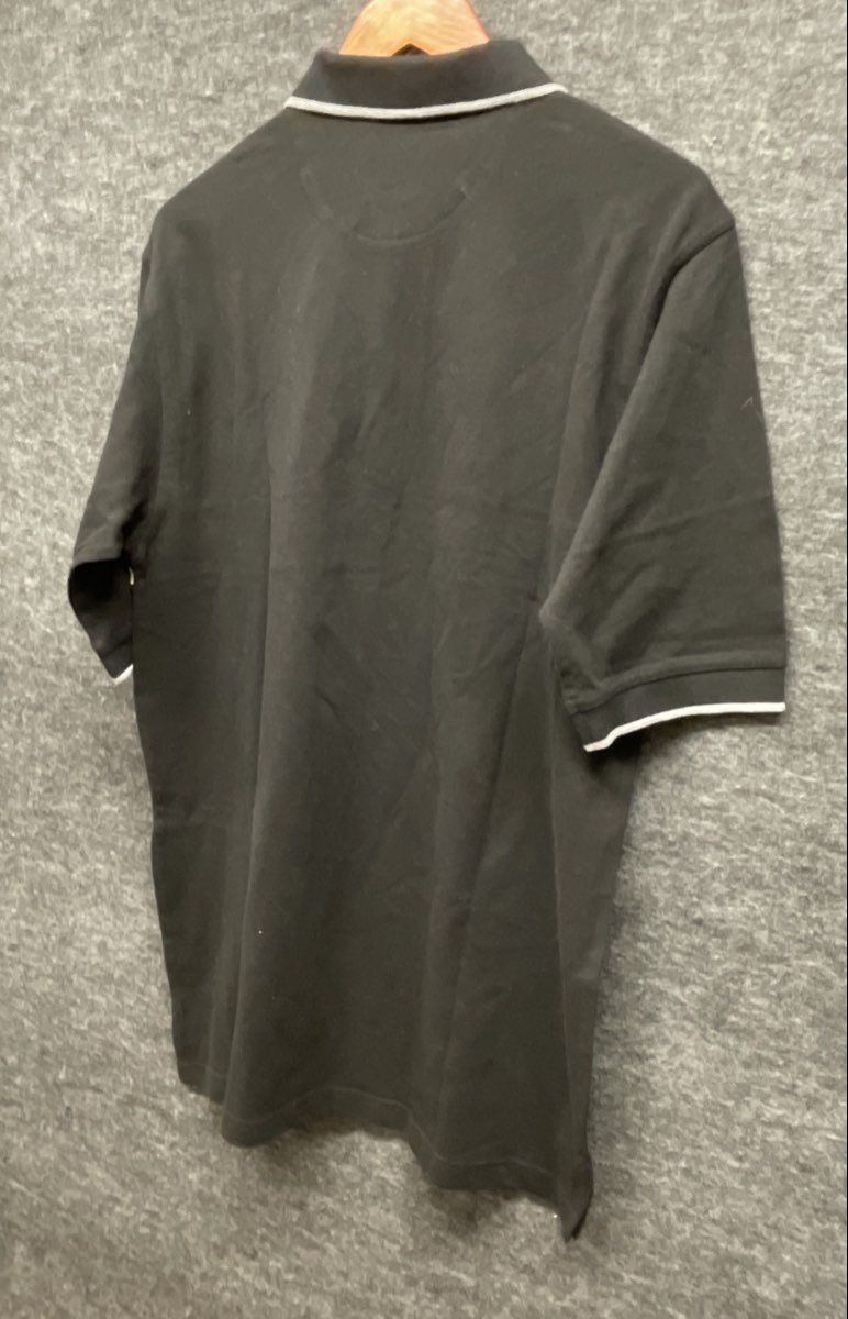 Vintage NFL Men's Pittsburgh Steelers Black Chest Stripe Polo Shirt NWT Sz M