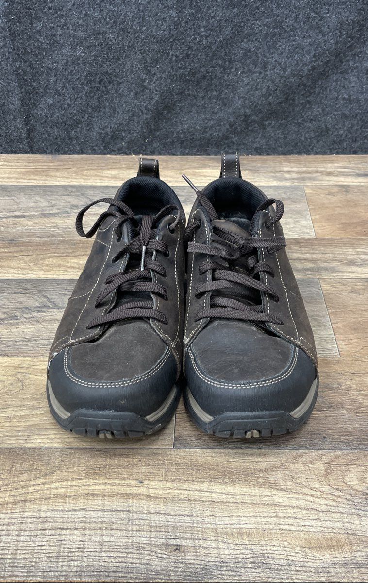 L.L. Bean Men's Snow Sneaker Brown Suede Low Top Hiking Shoes Size Unknown