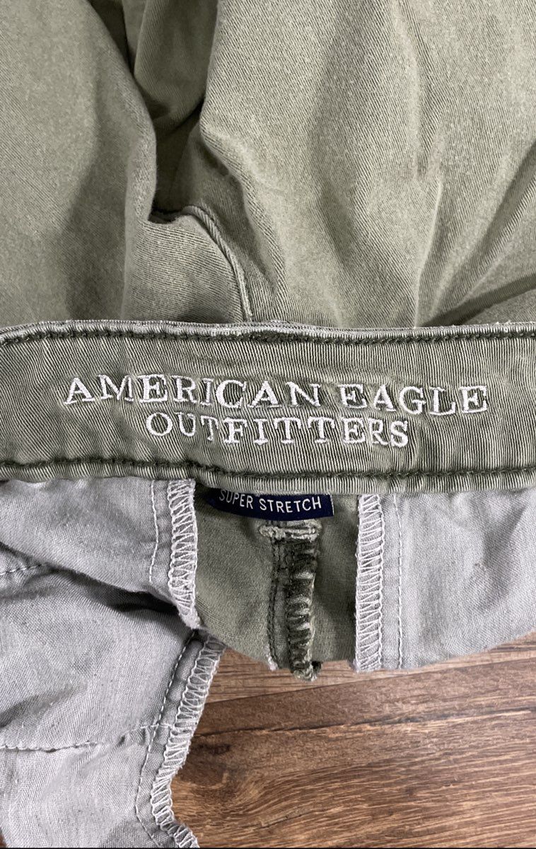American Eagle Women's Olive Green Super Stretch Skinny Chino Pants Size 6