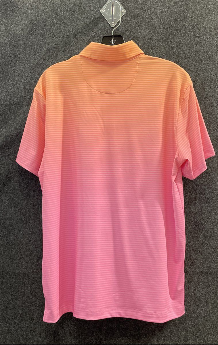 Birdie Bound Men's Golf Polos Lot of 2 Blue Alligator Pink Gradient Sz M