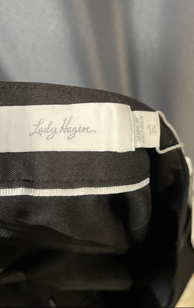 NWT Lady Hagen Women's Black Hagen Core Golf Shorts Size 14