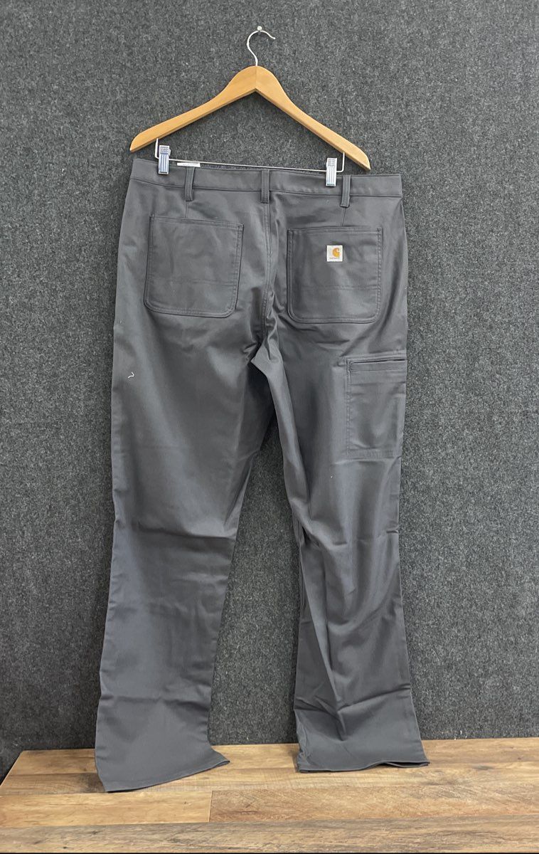 Carhartt Women's Grey Rugged Flex Loose Fit Canvas Work Pants NWT Size 18 Tall