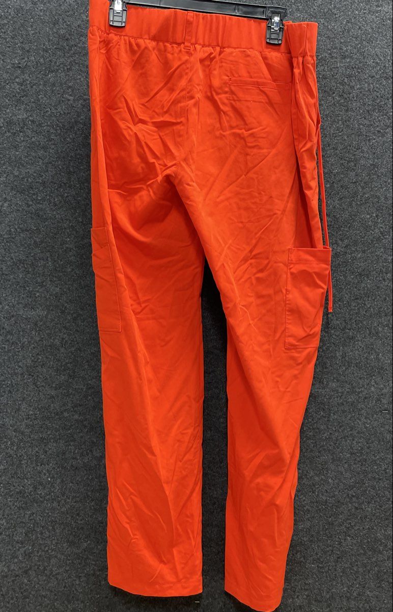 Grey's Anatomy by Barco Women's Signature Scrub Pants Orange Cargo Size L