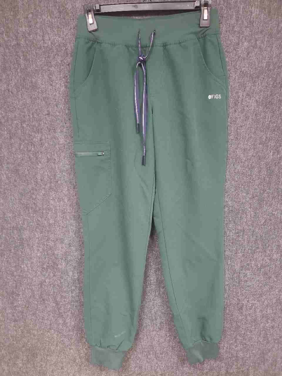 Figs Women's Zamora Jogger Scrub Pants Green Technical Collection Sz S
