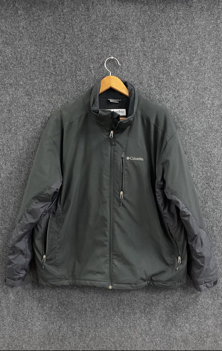 Columbia Men's Ascender Softshell Jacket Black Omni-Shield Full Zip Sz XXL