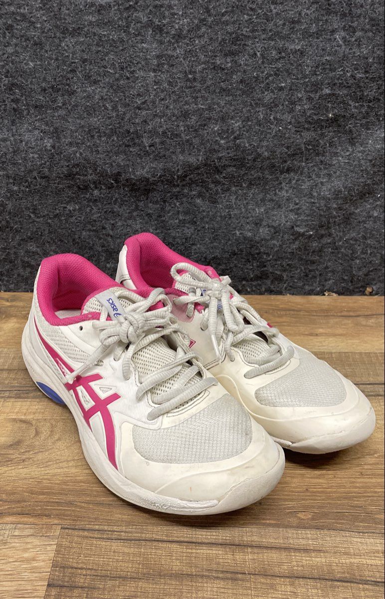 Asics Gel-Game 9 FF White Pink Glo Women's Tennis Shoes Size 8