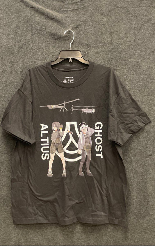 Atamonica Ghost & Altius Anime Graphic T-Shirt Size XL
