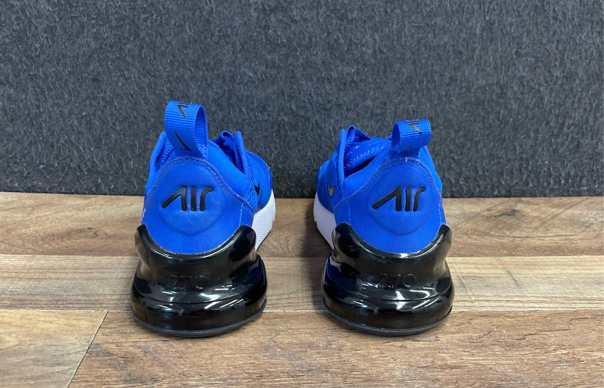 Nike Air Max 270 Game Royal Black Youth Sneakers Size 3Y