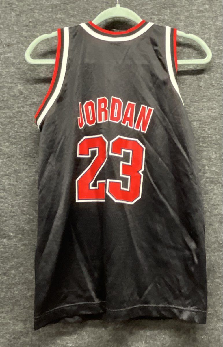 Vintage 90s Champion Michael Jordan Chicago Bulls NBA Jersey Youth Sz L 14-16