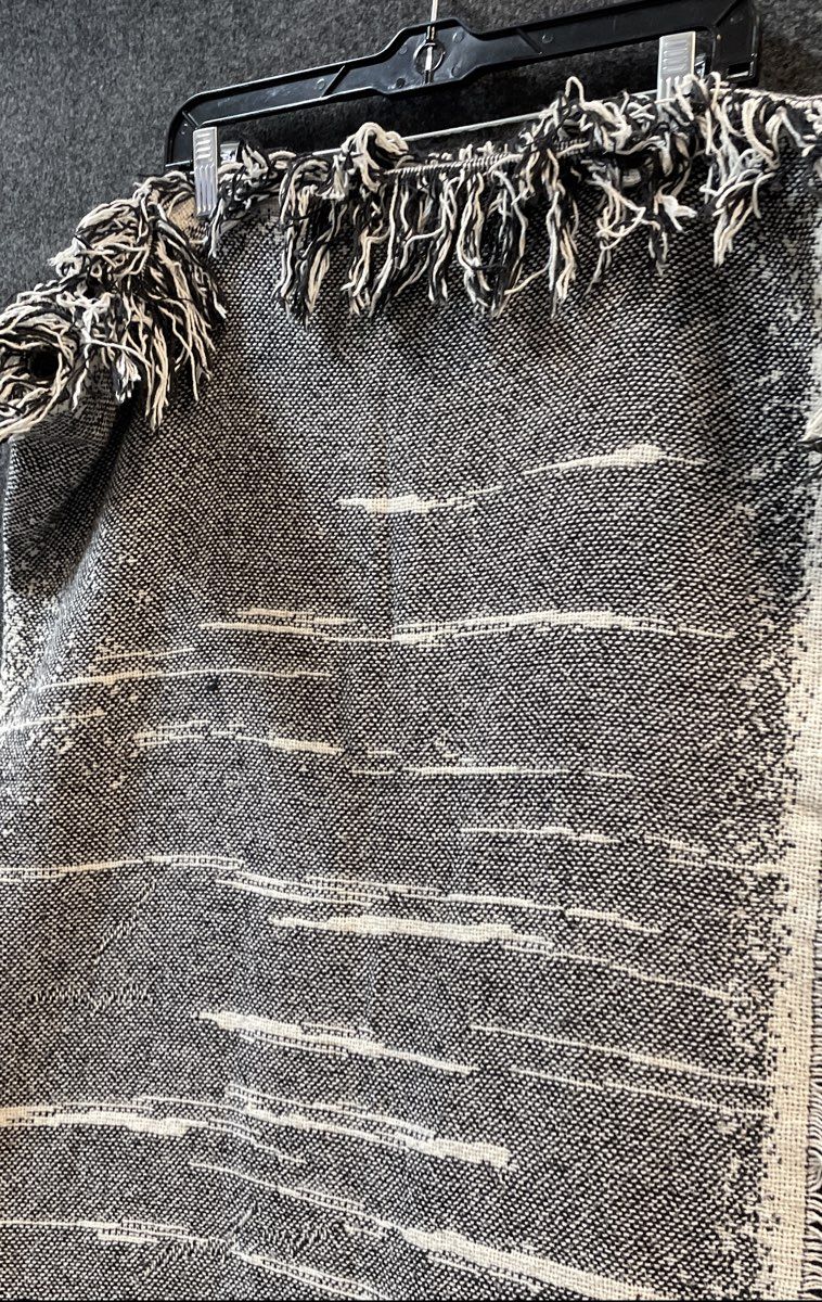 Vintage Cape Hatteras Lighthouse Tapestry Throw Blanket Fringe Outer Banks NC