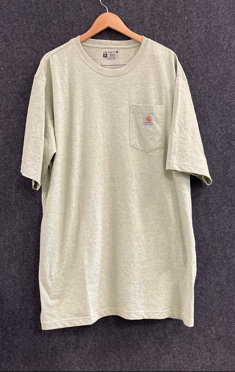 Carhartt Men's Sage Green Heather Loose Fit Pocket T-Shirt Sz 2XL Tall