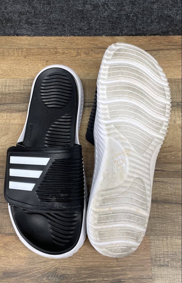 Adidas Alphabounce Slide Core Black Cloud White Men's Sandal Size 13