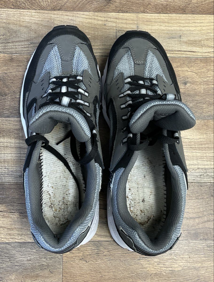 Skechers Sport After Burn Charcoal Black Men's Size 12 EW Extra Wide 51286EW