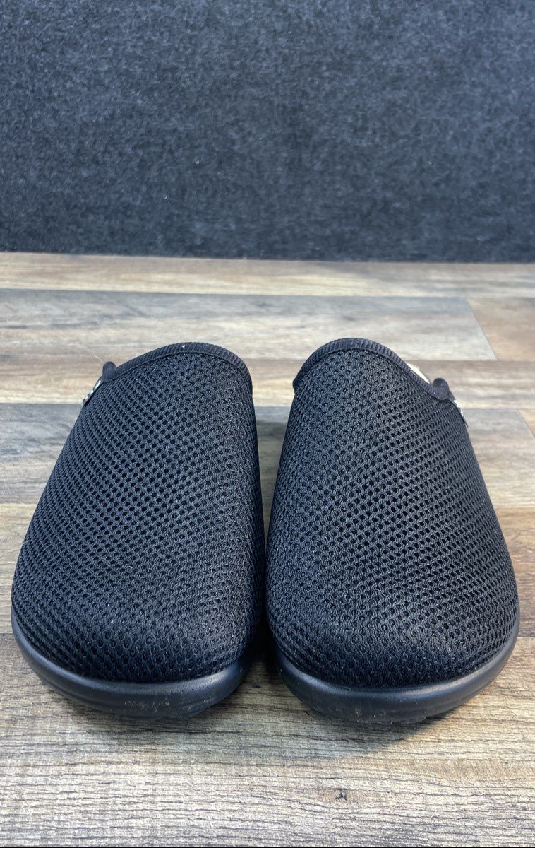 Fly Flot Anti-Shock Black Mesh Comfort Slip-On Clogs Made in Italy Size 41