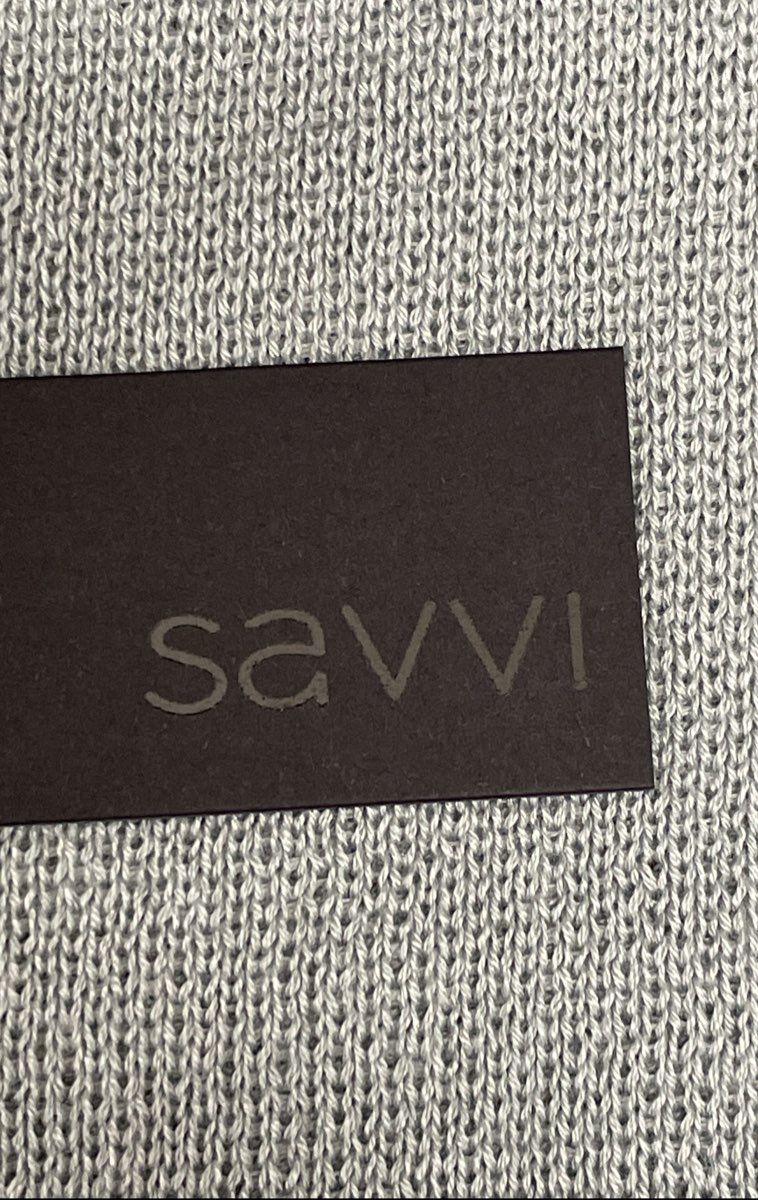 Savvi Women's Amber Sweater Wrap Seaglass Blue Knit NWT OS