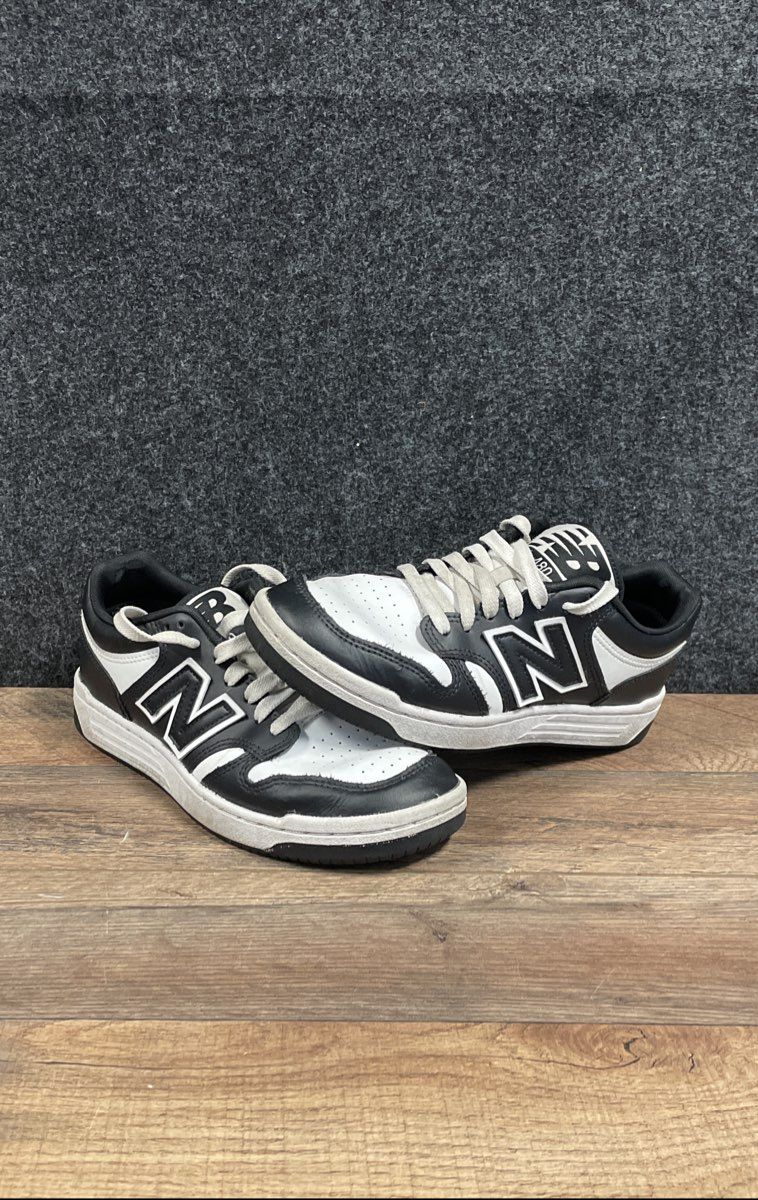 New Balance 480 Black White Low Top Lifestyle Sneakers Size 6