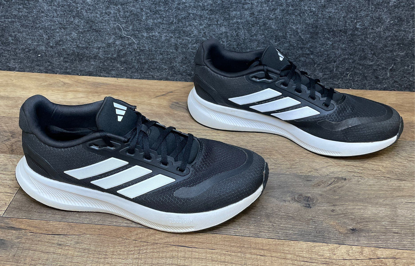 Adidas Duramo 10 Core Black Cloud White Running Shoes Size 10