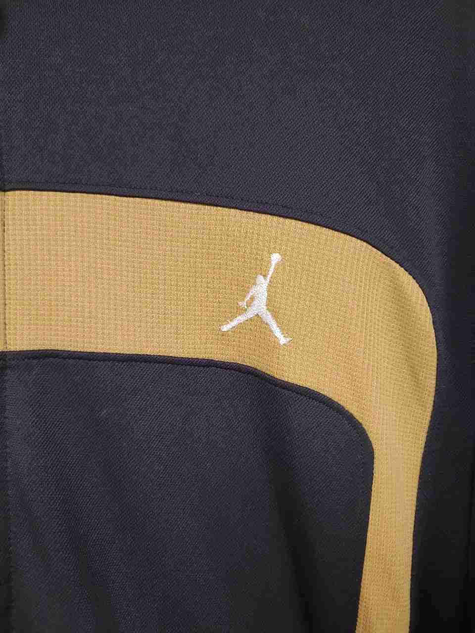 Nike Jordan Jumpman Track Jacket Black Orange Full Zip Men's Size Large