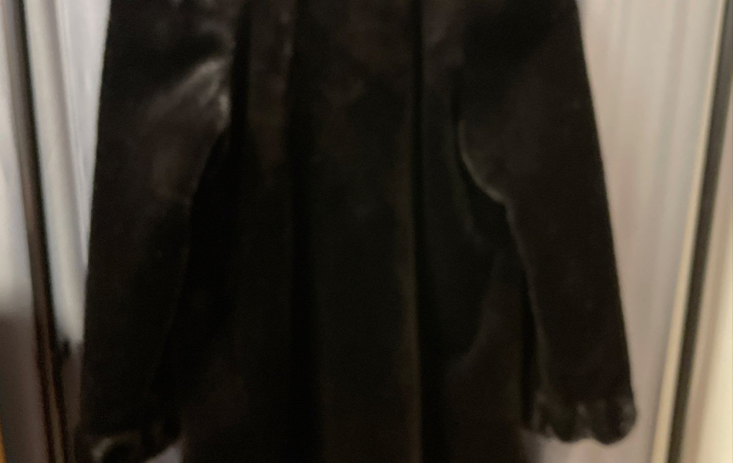 Alpine Studio Women's Black Faux Fur Hooded Long Parka Coat Jacket Sz M