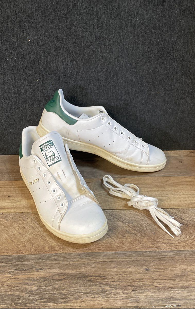Adidas Stan Smith White Green Men's Lifestyle Sneakers Size 12