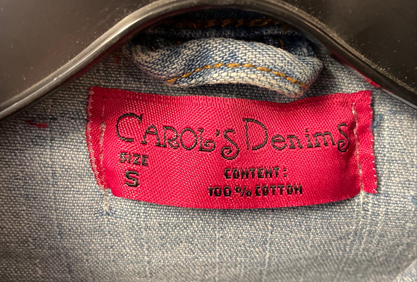 Carol's Denims Women's Blue Denim Vest Light Wash Button Front NWT Sz S