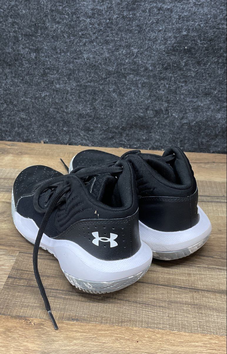 Under Armour Jet '21 Black White Youth Basketball Shoes Size 5Y