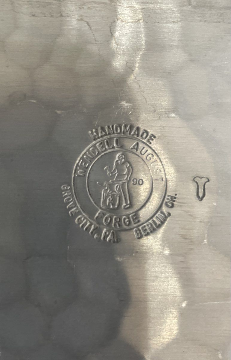 Wendell August Forge Silver Plate Serving Tray Covered Bridge Mill Scenic 1990