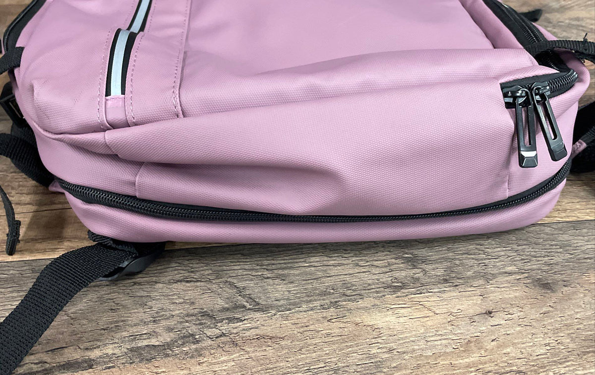 Traveler's Choice Pink Modern Laptop Commuter Backpack Bag Padded Straps