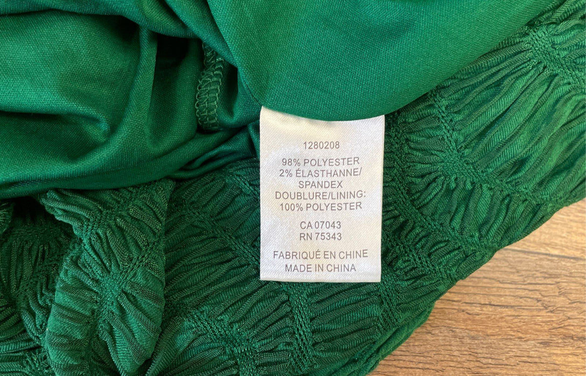 House of Harlow 1960 Women's Green Textured Mock Neck Sleeveless Dress Sz S NWT