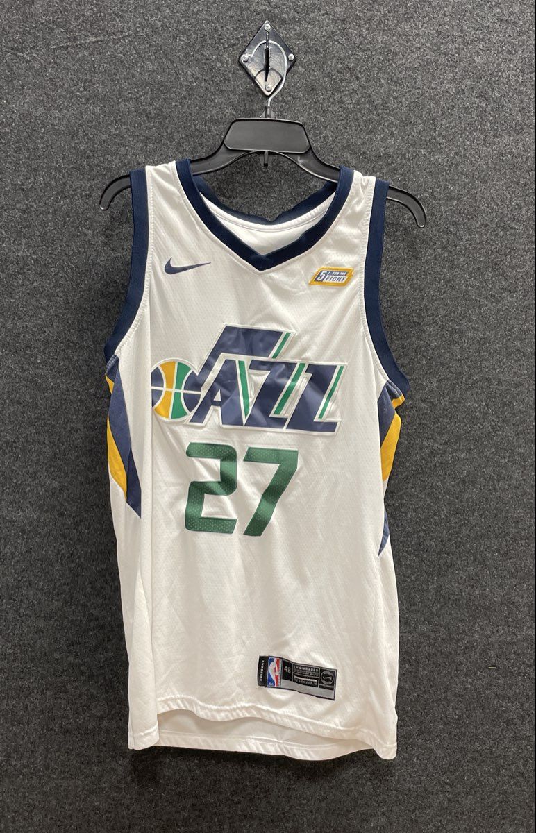 Nike Men's Utah Jazz Rudy Gobert 27 Swingman Basketball Jersey White Size 48