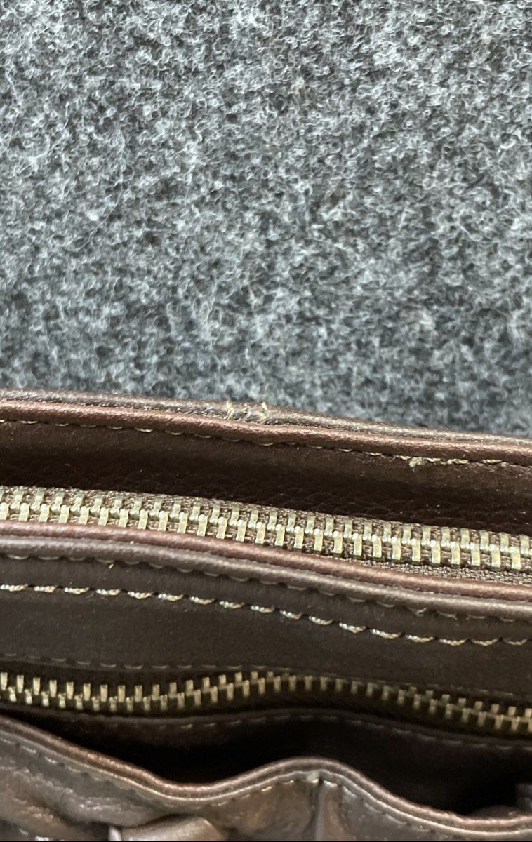Wilsons Leather Brown 2000s Pebbled Leather Crossbody Bag NWT
